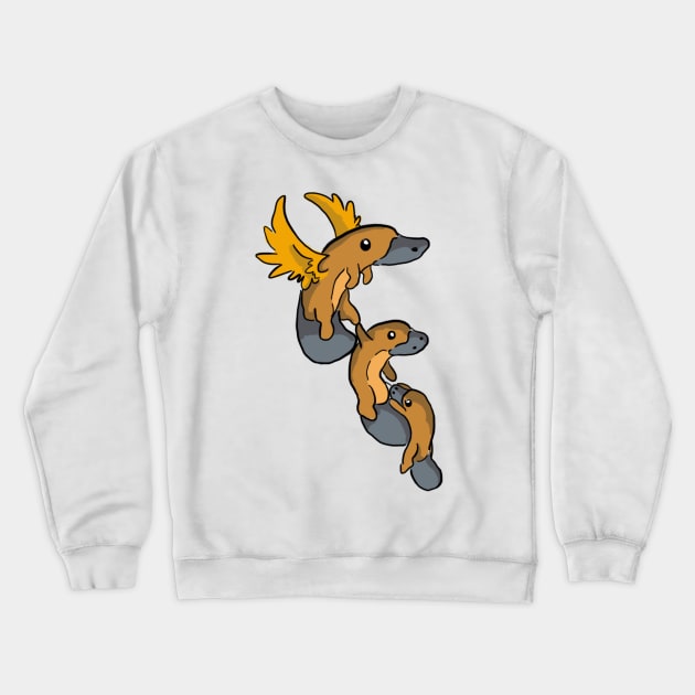platypus Crewneck Sweatshirt by Make_them_rawr